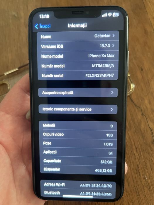 Iphone xs max 512gb .