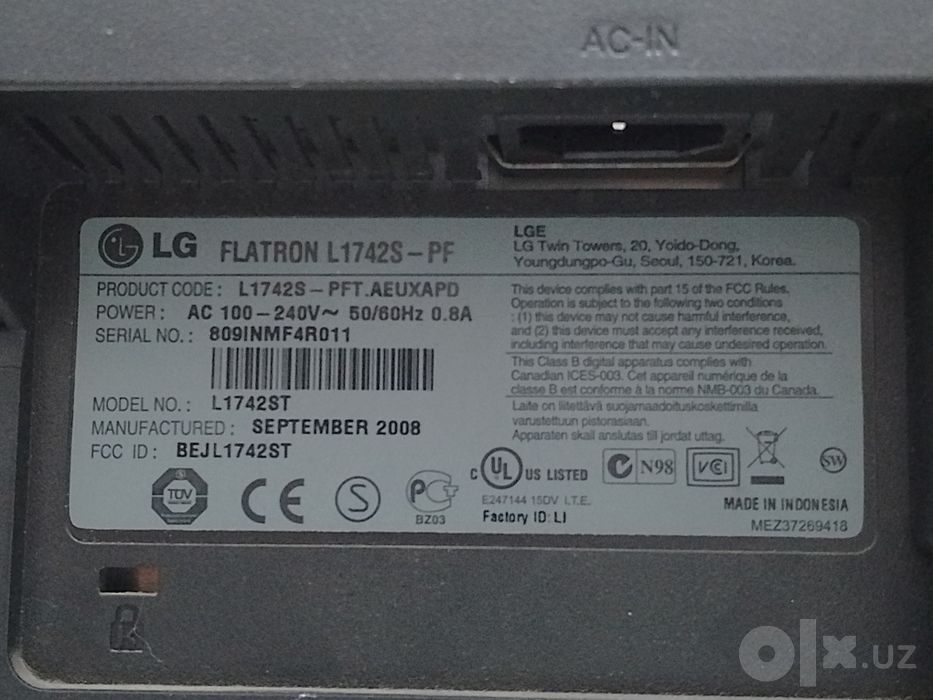 Sotiladi monitor  продам LG монитор