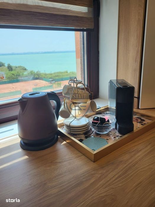 Studio Mamaia Tenis Club, 33mp, et 5/8 lift, vedere la lac, gaze, A/C