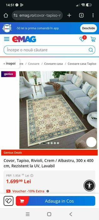 Vand covoare diferite mărimi și modele