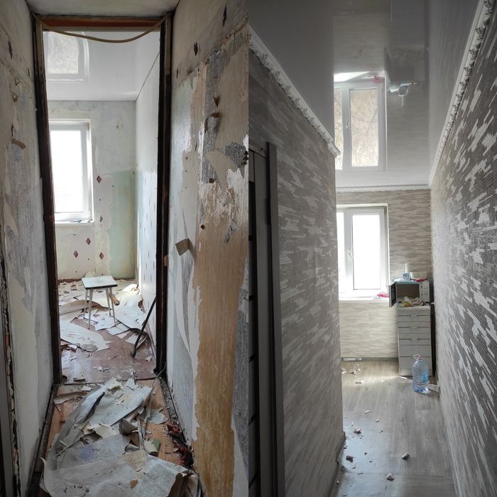 Поклейка обоев качественно