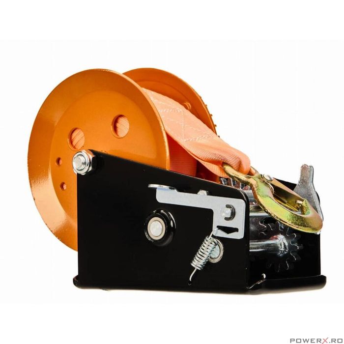 Troliu manual cu chinga 10m, capacitate 1588kg, latime 50mm, Kraft