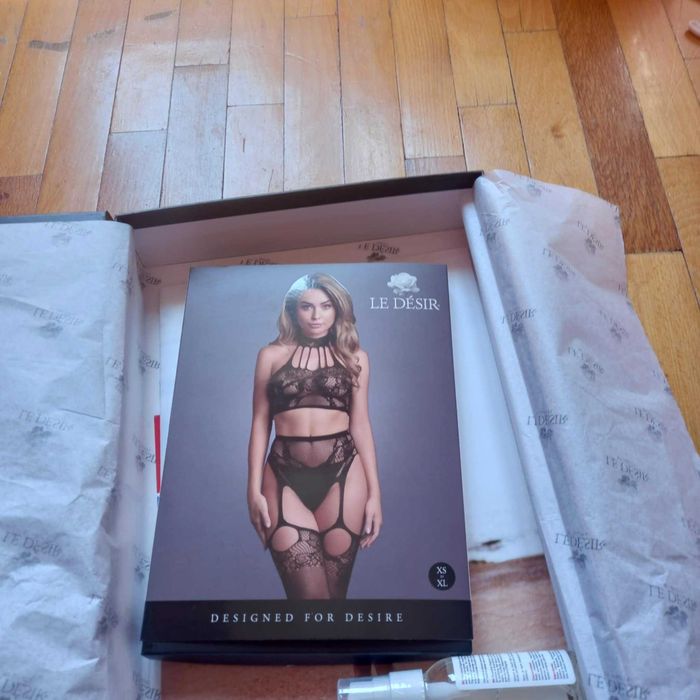 Луксозно еротично бельо -цял мрежест гащеризон