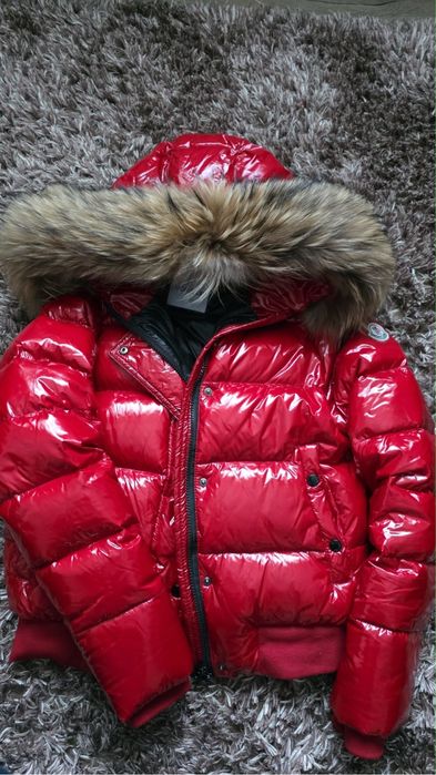 geaca moncler cu blana naturala