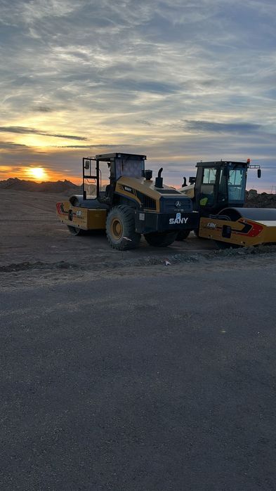 Аренда катка и автогрейдера