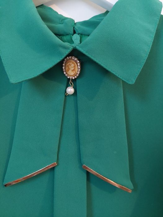 Camasa verde eleganta marimea 36