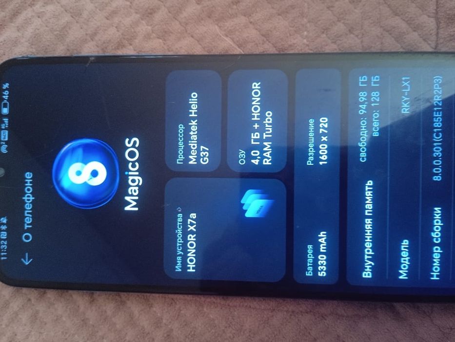 Продам хонор х7а 4.128гб