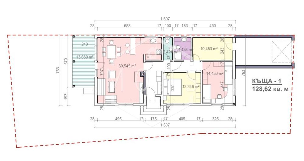 Къща в Габрово, област-гр.Севлиево площ 100 цена 119300