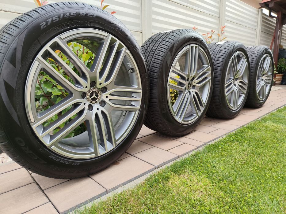 Vând jante Mercedes GLS/ GLE/GLE coupe W167  pe 21" originale anvelope Pirelli all season  noi