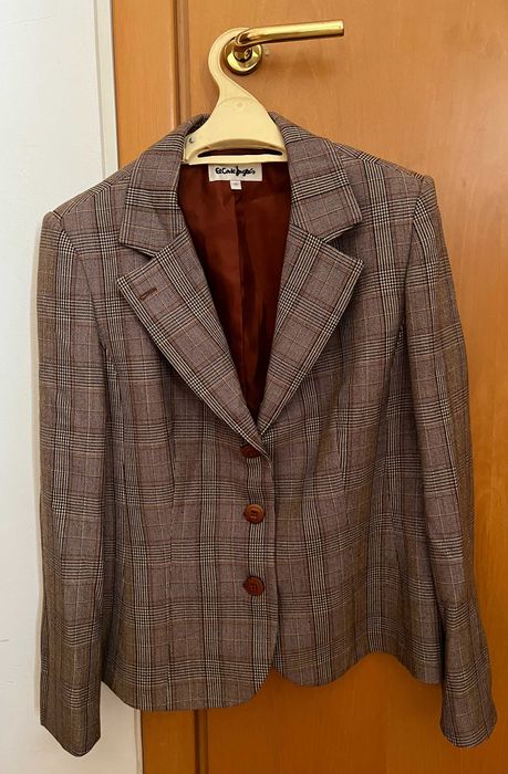 El Corte Inglés Women's Plaid Blazer – Size 46