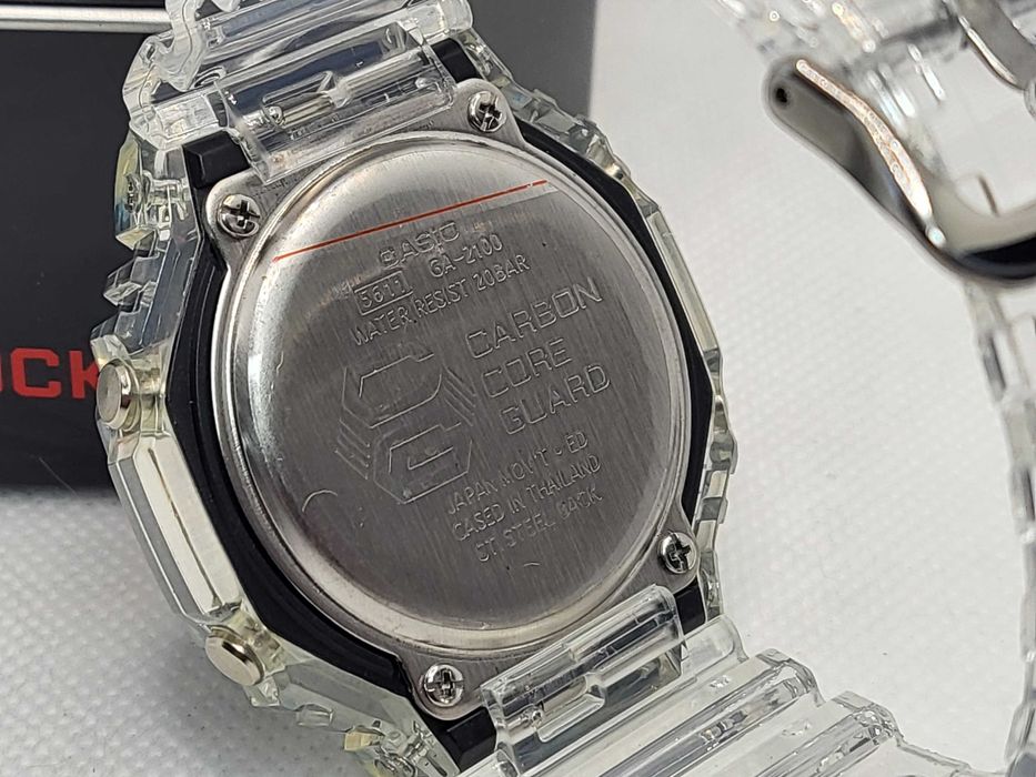 Ceas Sport Casio g shock ga 2100 Casioak terra Skeleton tiffany  blue , Nou,Garantie 2 ani