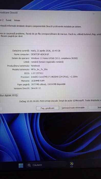 Laptop Gaming i.7 14650HX..Nvidia rtx 4050 6 gb ddr6..16 gb rami ddr5