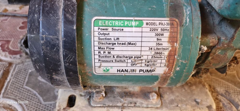 Насос в рабочем состоянии