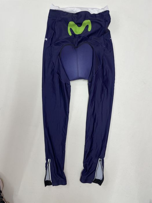 Pantaloni ciclism Movistar marime S Noi