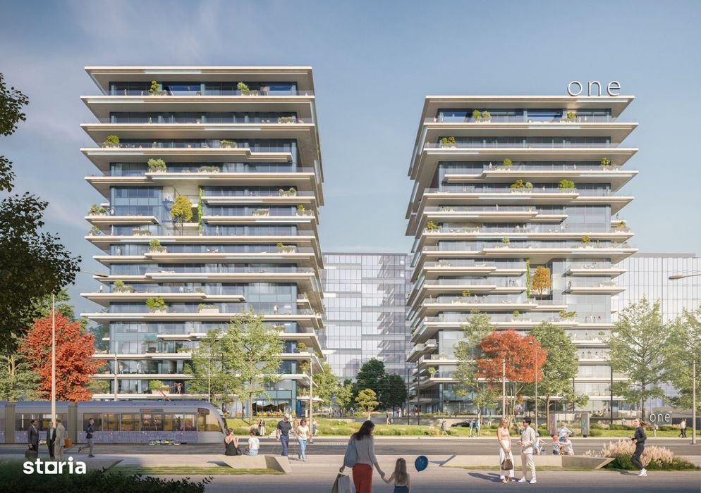 High-End Studio in ONE Floreasca Towers - direct proprietar