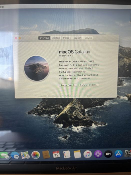 Macbook Air 13-inch i3 2020