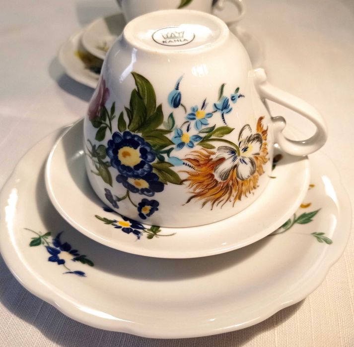 Чайный сервиз тет-а-тет из фарфора компании Kahla ГДР.