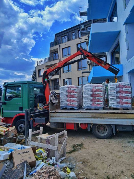 Транспортни услуги - Камион самосвал - тристранен с кран – гр. Варна