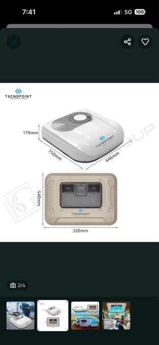 Промоция!!! Tecnopoint PRO 24V таванен климатик