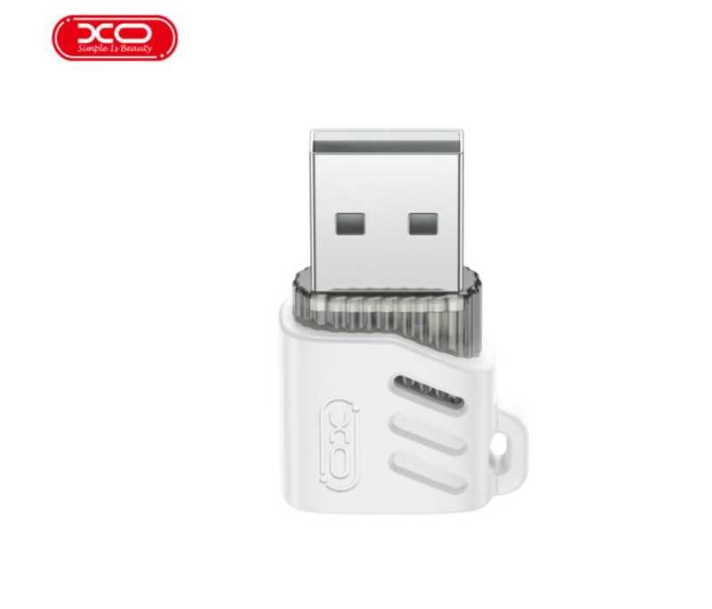 Adaptor XO-NB256D, Type-C la USB, Transfer date OTG 480MBps, Alb