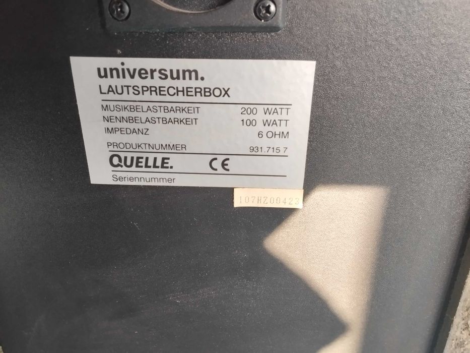 страхотни големи и мощни тонколони 200 W Universum-нов внос Германия