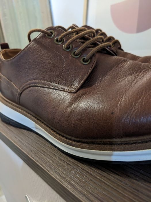 Pantofi piele maro Clarks, marime 44