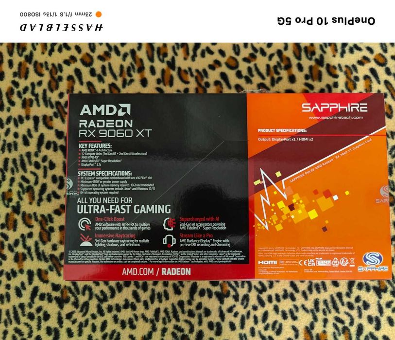 Геймърска видео карта SAPPHIRE PULSE AMD Radeon RX 9060 XT 16GB