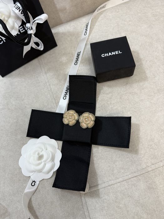 Серьги Шанель с упаковкой