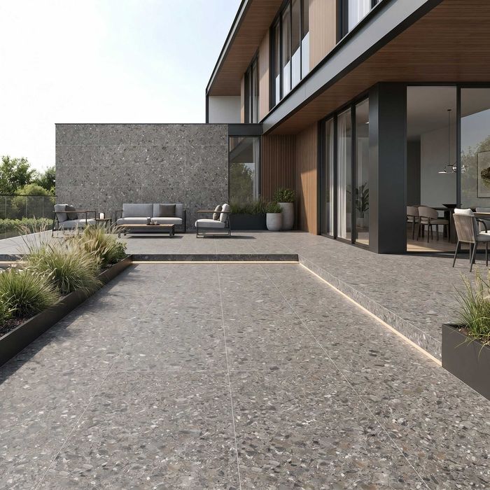 Gresie portelanata Microterazzo Graphite F PC 600X1200X8 R Sumat 1L