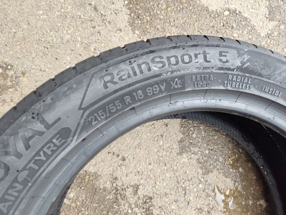 215/55/18" 4бр Uniroyal rain sport  5,dot2720,7-8mm