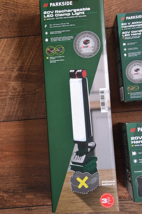 Нови Акумулаторни LED Лампи и Фенери Parkside 20V