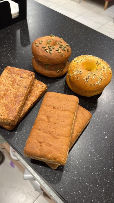 свежая выпечка.