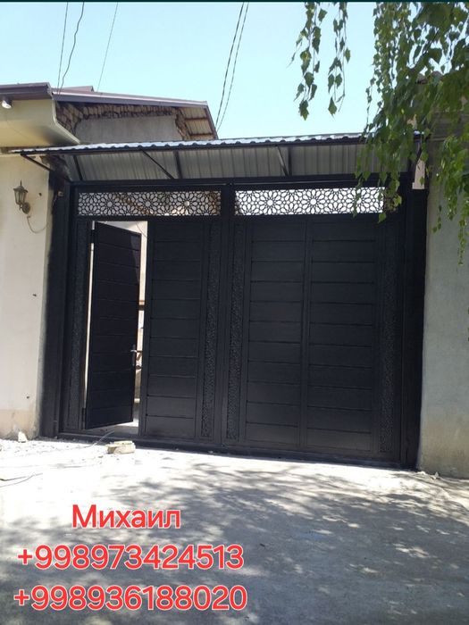 Железные Металлические Распашные ворота. Temir Darvoza.
Железные Метал