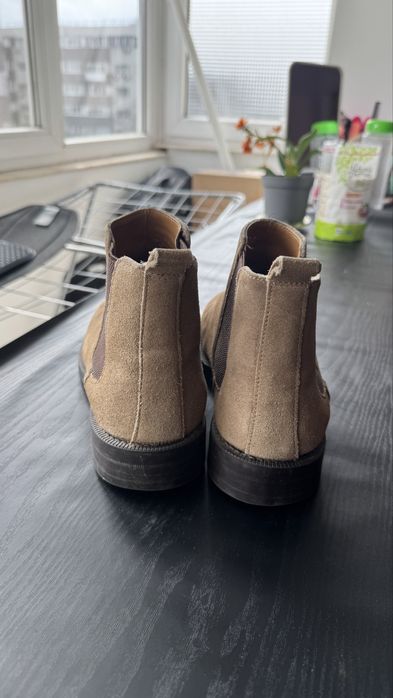 Ghete Chelsea Zara mărimea 40, bej/camel, stare bună