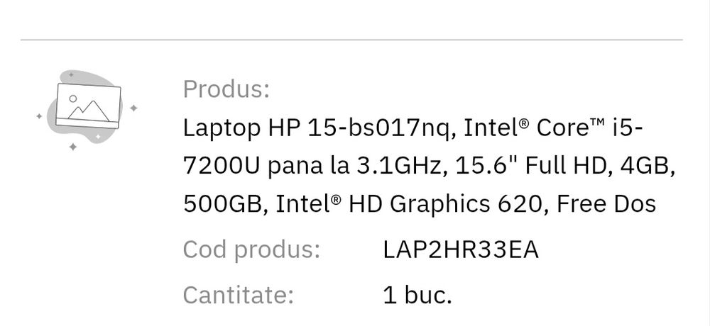 Laptop HP pt piese