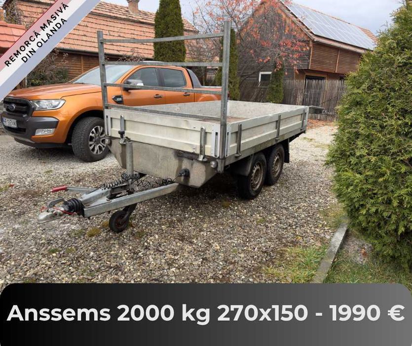 Remorci din Olanda de la 750 kg pana la 2700 kg - Citeste descrierea!
