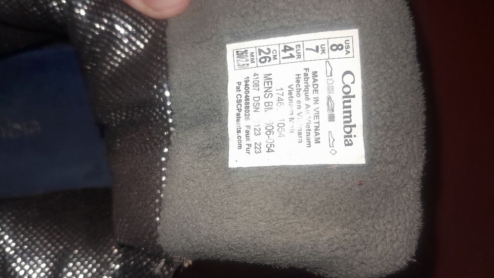 Columbia зима ботинка