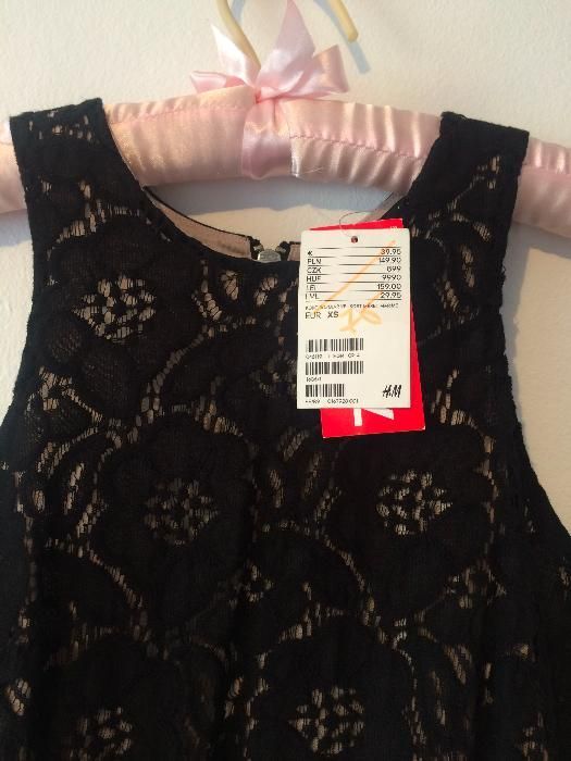 Rochie H&M dantela neagra XS