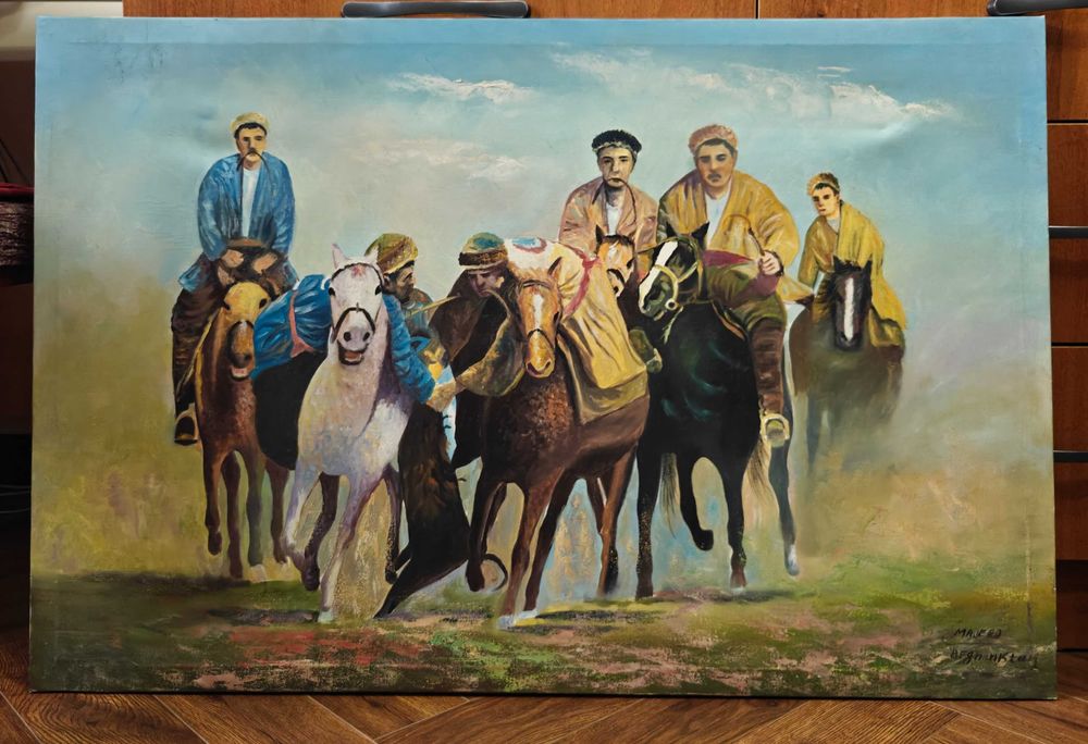 Афганская картина на холсте 61х91.5