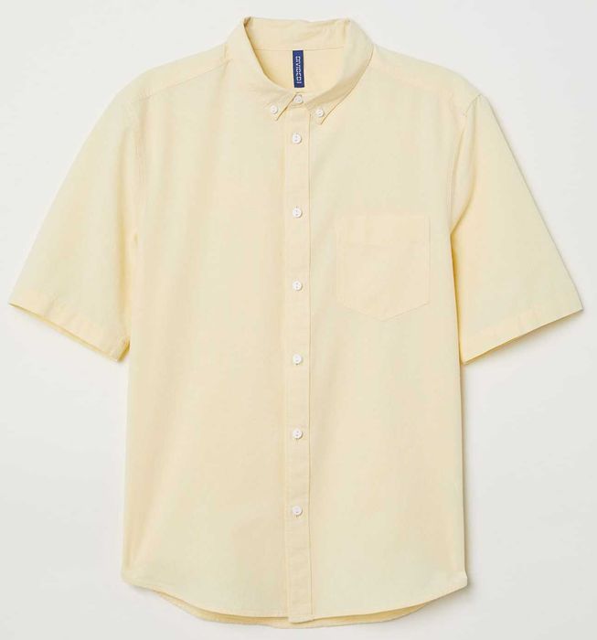 H&M 6 camasi maneca scurta 100% bumbac mar.M, talie=105, noi, eticheta