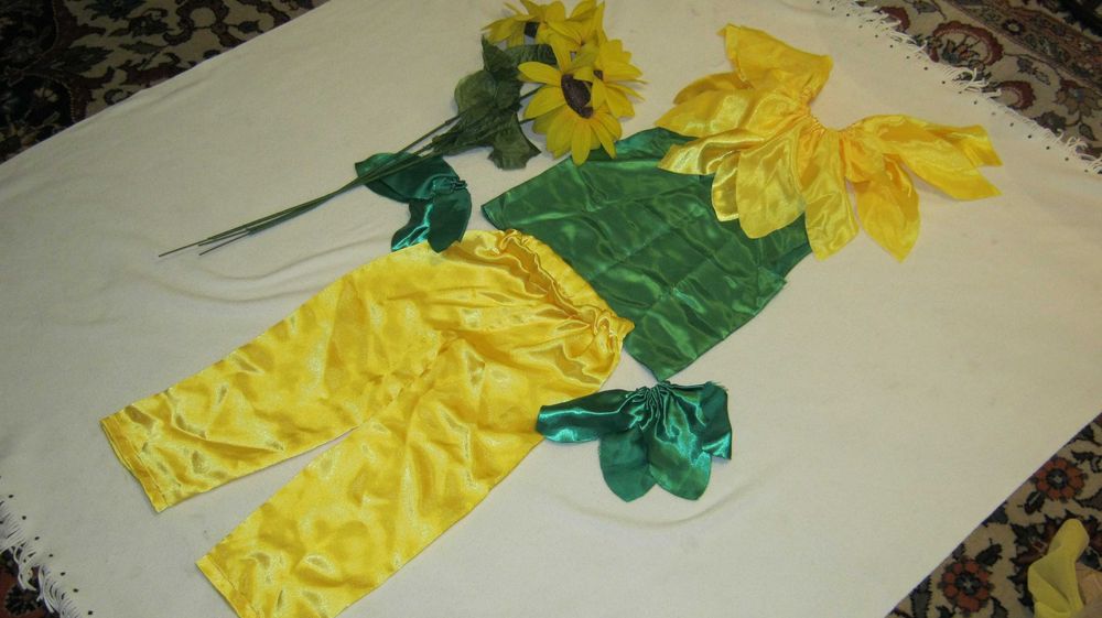 Costum carnaval copii,FLOAREA SOARELUI,110-115cm,vanzare