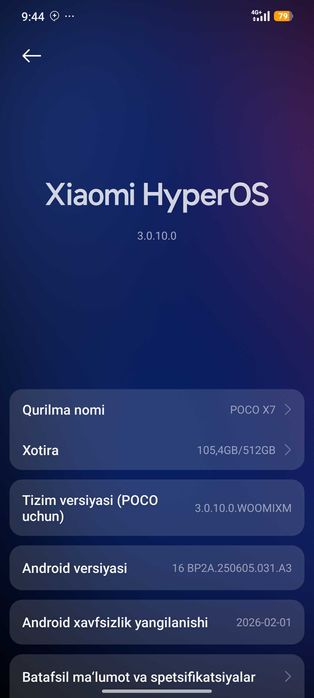 Poco X7 B/u Как новый