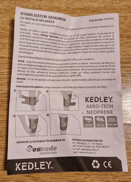 Anatomic Help Genunchieră cu orificiu