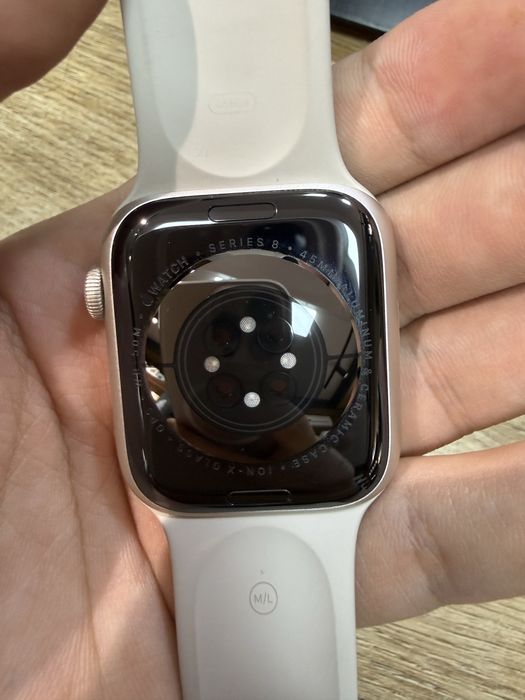 iwatch 8 45mm batareya 100%, silver