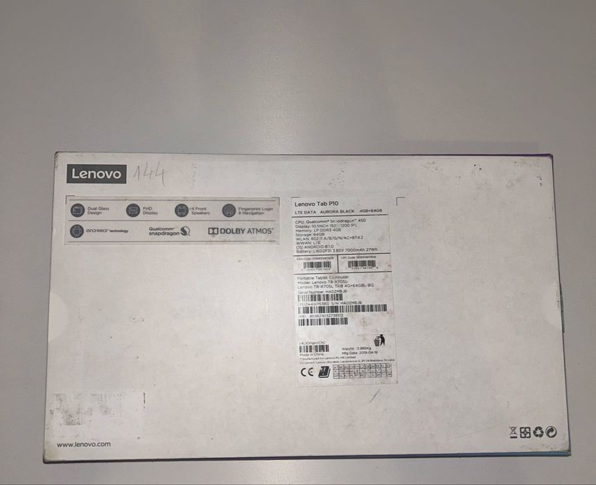 Tableta LENOVO Tab P10