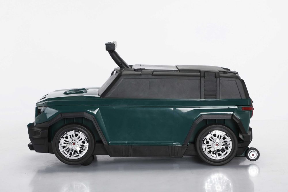 Valiza tip masinuta, Kinderauto SPEED, multifunctionala 2 in 1