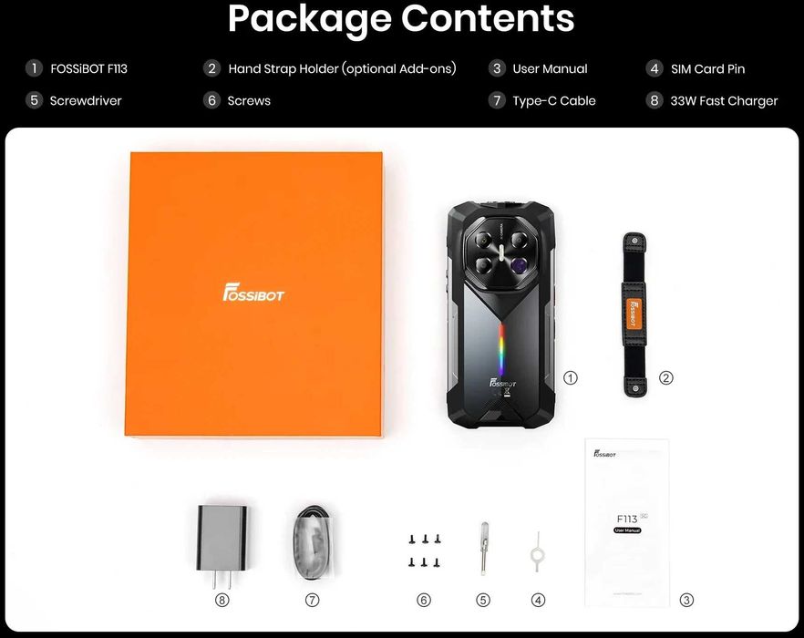 Telefon FOSSiBOT F113 5G Long-Distance Night Vision Rugged