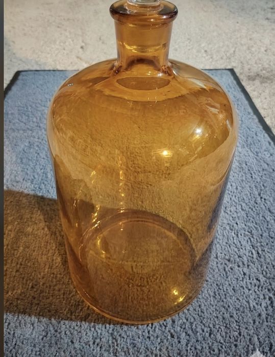 Sticlă farmaceutică, 5l pentru decor cu dop original