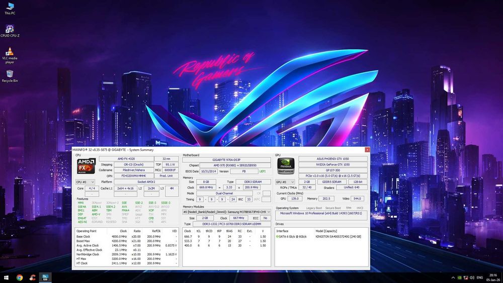 KIT AM3+ 4 Core FX-4320 +Placa+8GB DDR3+Cooler !! CA NOU !! la 200lei