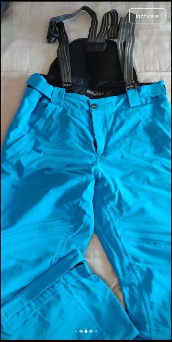 Pantaloni schi Dainese Dermizax EV cu protecție lombara unisex,mărime L, stare foarte buna